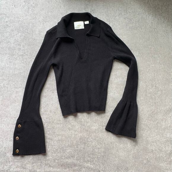 Anthropologie Tops - Anthropologie Long Sleeve Ribbed Top